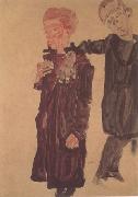 Egon Schiele Two Guttersnipes (mk12) oil painting artist